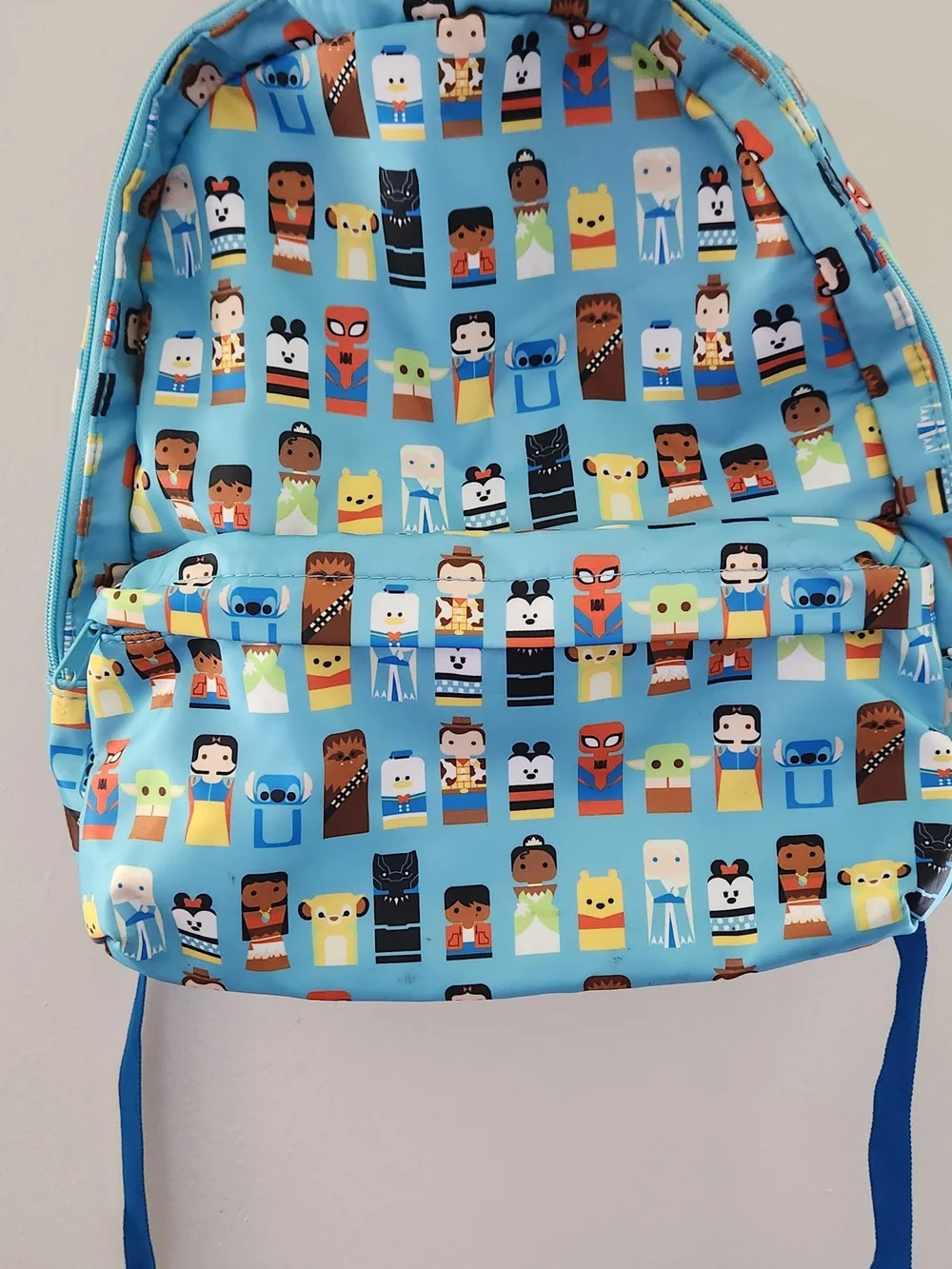 Disney Kids Light Blue Character Print Backpack